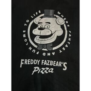 NO BRAND Five Nights at Freddy's Hoodie NEW Black Kangaroo Pocket Size YXL